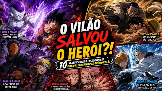 Vilões de anime que acabaram salvando os protagonistas que deveriam enfrentar
